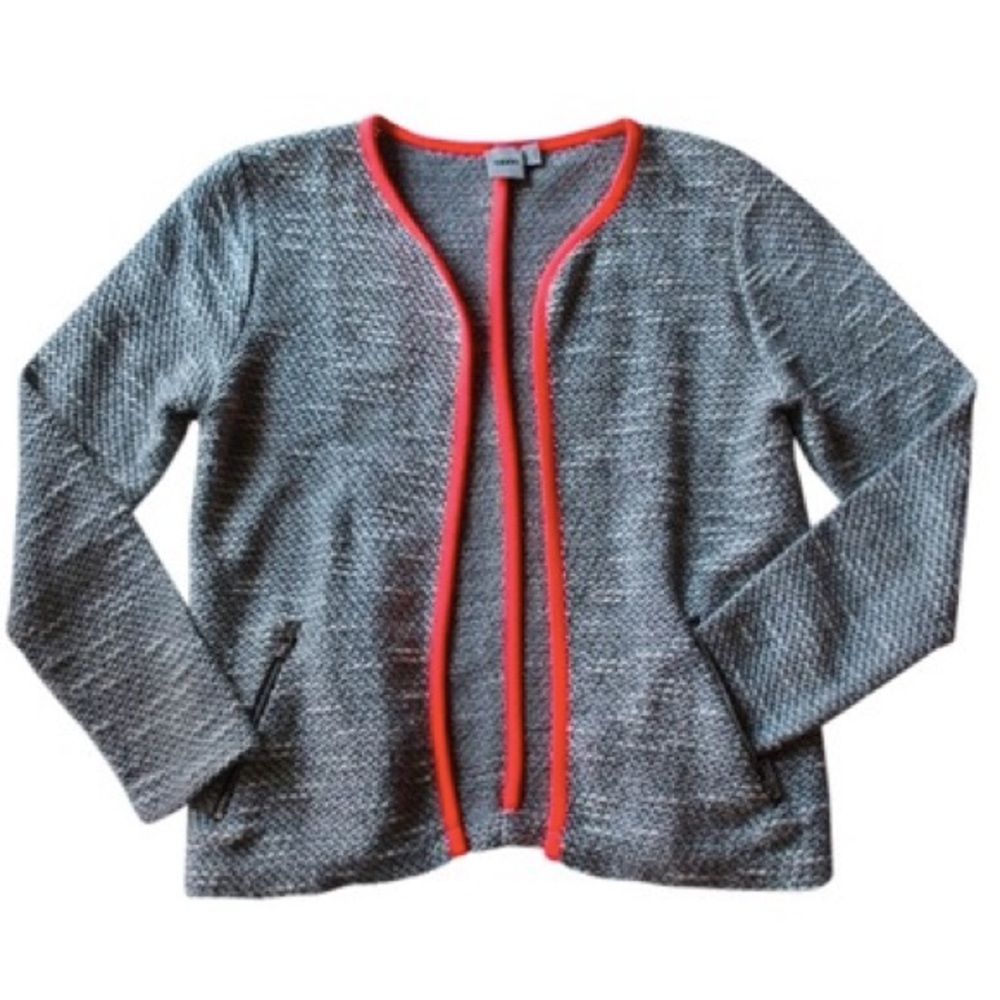 ASOS grey & orange knit blazer